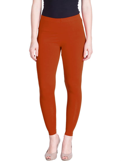 Lyra Women's  Ankle Length Leggings L-50 (RUST)