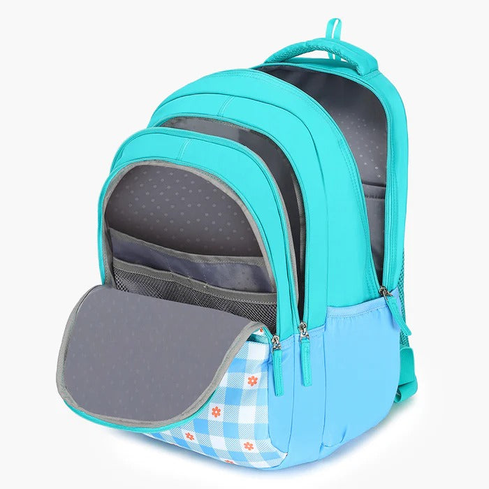 GENIE GRACE Backpack, Compartment;: 3 ,Polyester Fabric,Kids School Backpack, 5TH TO 10TH CLASSES School Bags