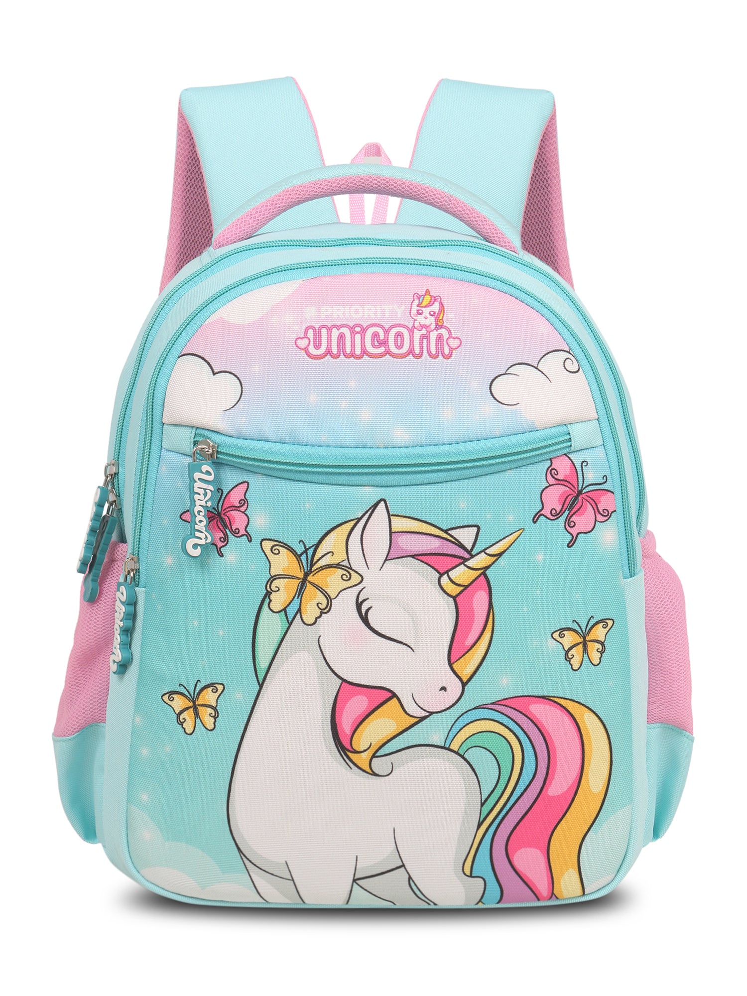 Blue and Pink unicorn school bag