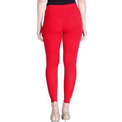 Lyra Women's Ankle Length Leggings L-12(RED)