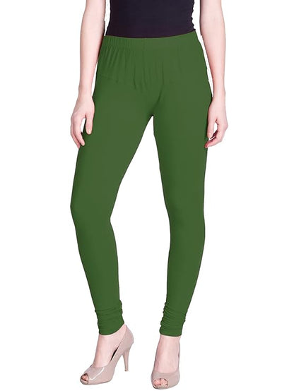 Lyra Women's  Churidar  Leggings L-109 (SPRING GREEN)