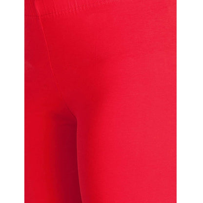 Lyra Women's Ankle Length Leggings L-12(RED)