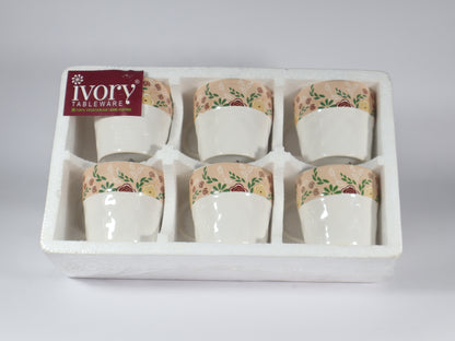 IVORY TABLEWARE COFFEE MUG  6 PCS MUG set