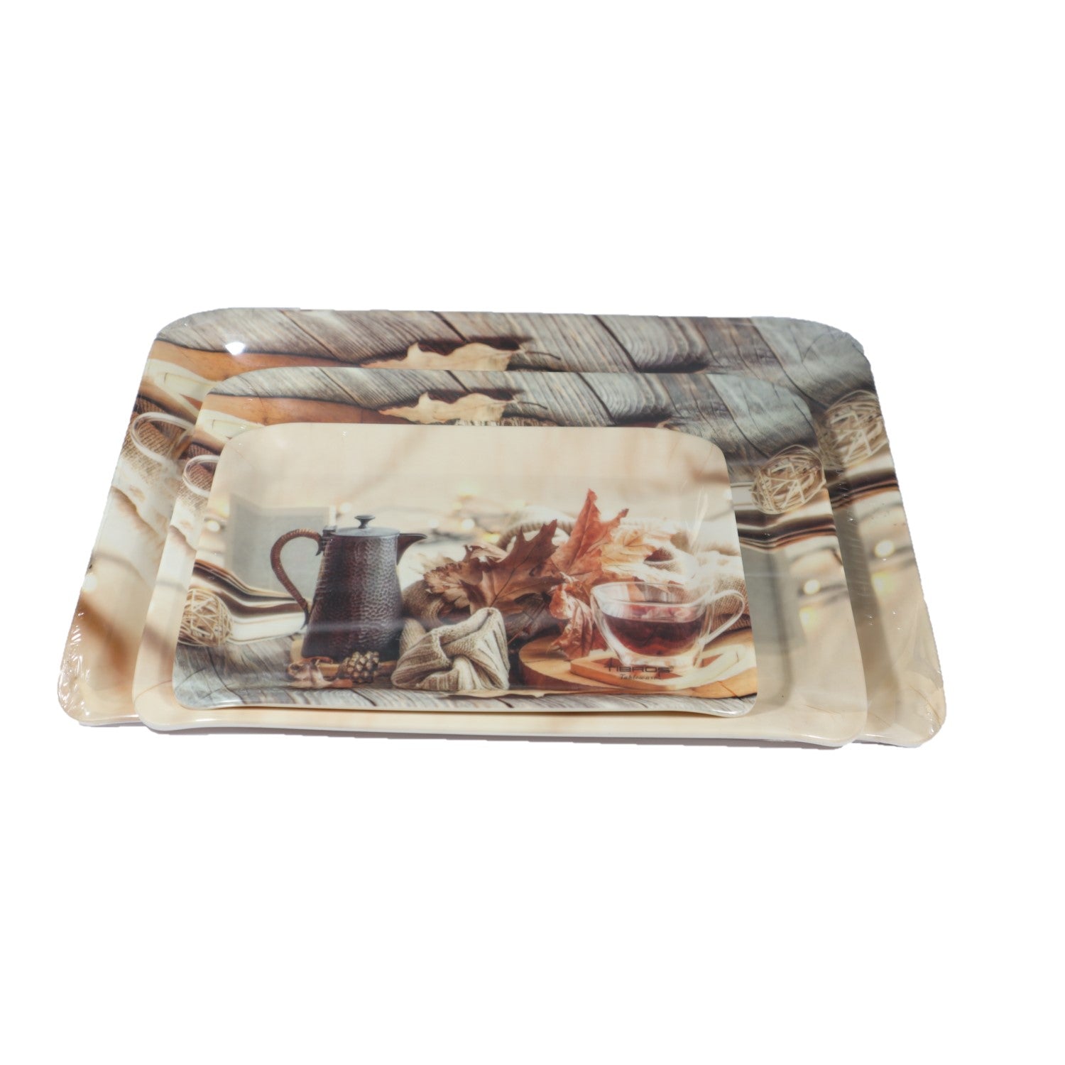 This TIBROS canvas tray set of 3 is perfect for your tea time tableware collection