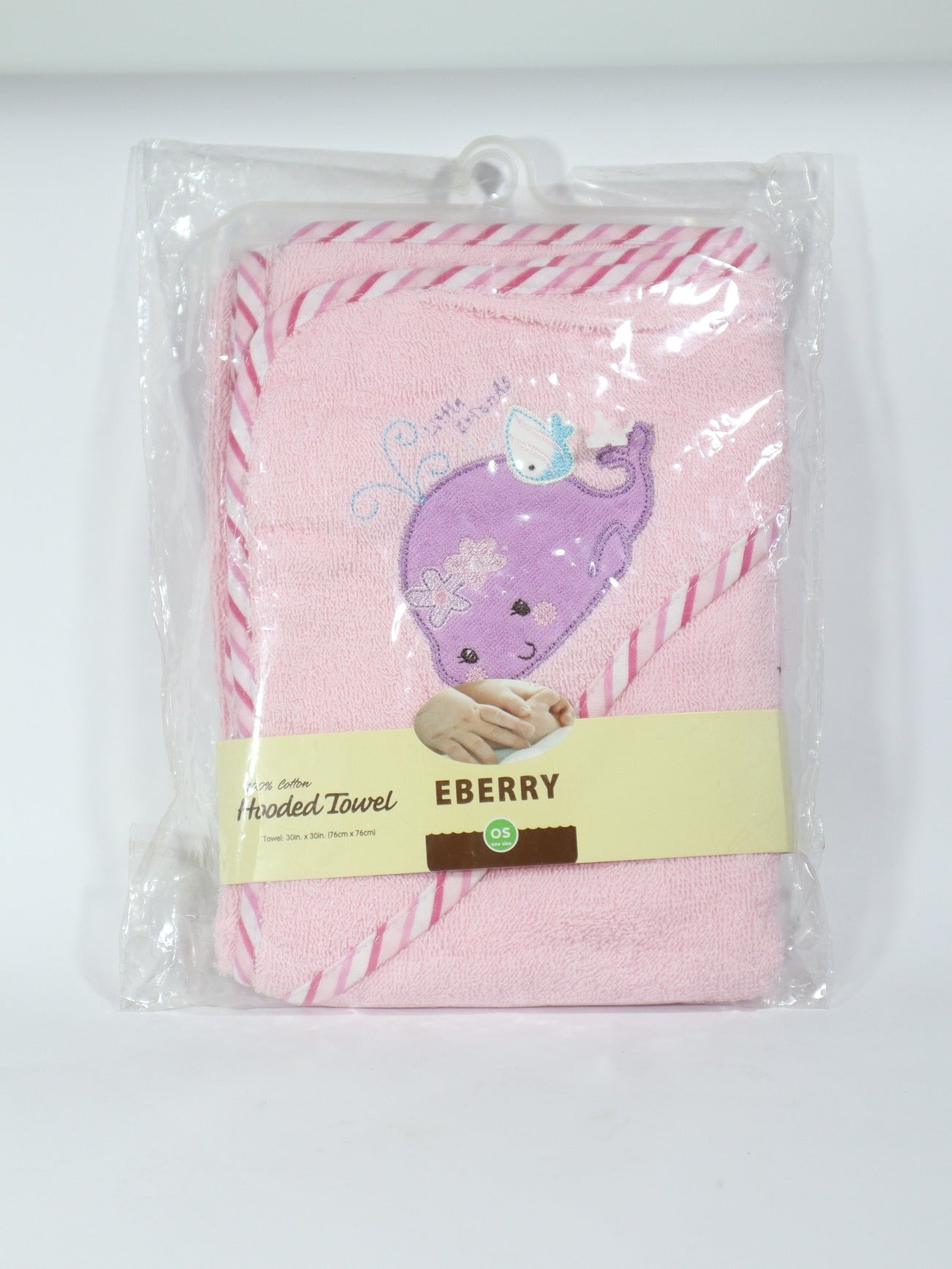 pink color towel for baby