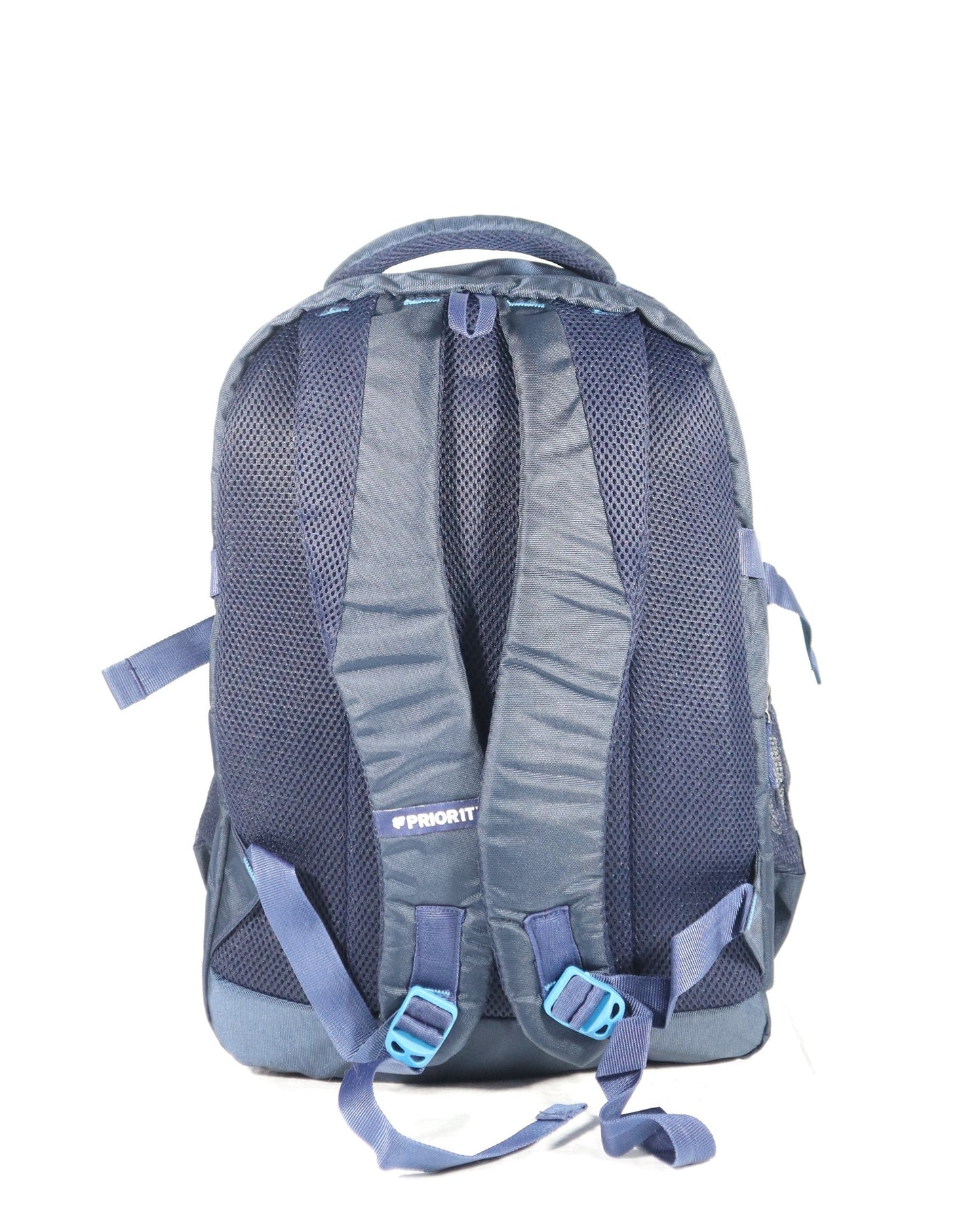 PRIORITY HI ROCK LAPTOP BAG. blue stylish, smooth, 2 side water bottle, navy blue college, school