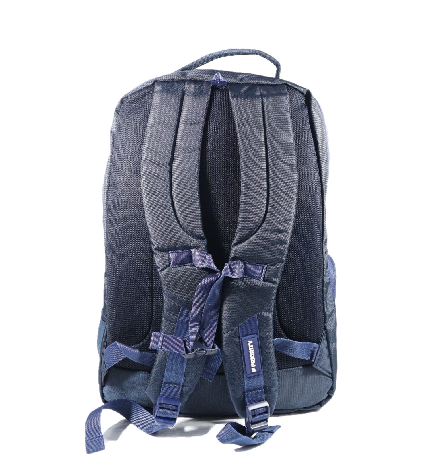 Priority Rojer Laptop Backpack , college, awesome navy blue one side water bottle, comfort zipper