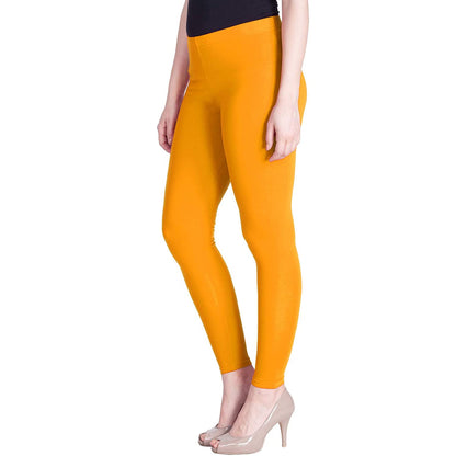 Lux Lyra Women's Ankle Length Leggings L-75(TURMERIC)