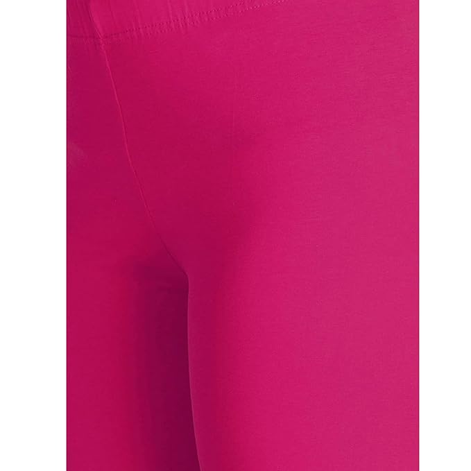 Lyra  Women's  Ankle  Length Leggings L-115 (CANDY PINK)