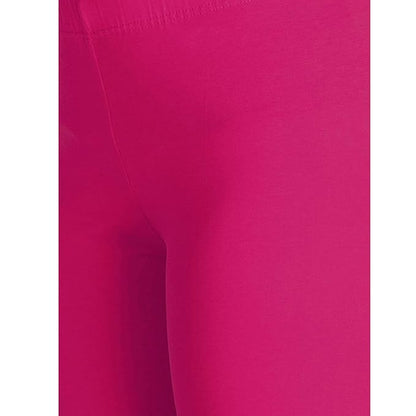 Lyra  Women's  Ankle  Length Leggings L-115 (CANDY PINK)