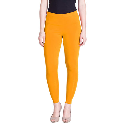 Lux Lyra Women's Ankle Length Leggings L-75(TURMERIC)