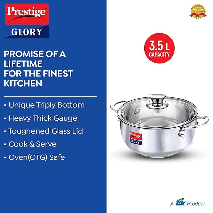 Prestige Glory Stainless Steel Cookware Kadai