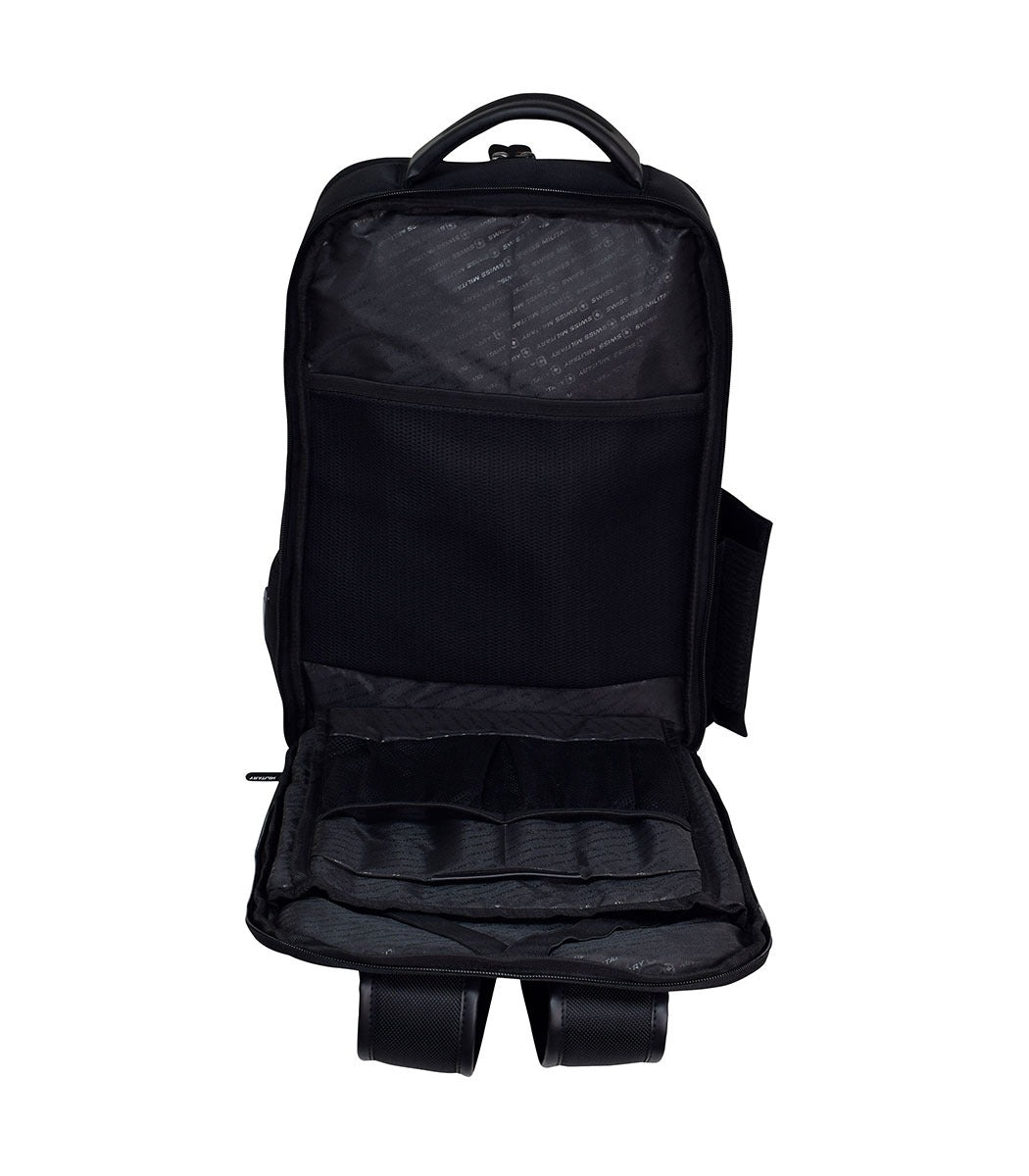 Swiss Military, black, 21L ,Front pockets 2, Style USB Charging Port.