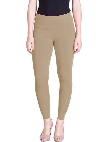 Lyra Women's Ankle Length Leggings 154 (CARAMEL BROWN)