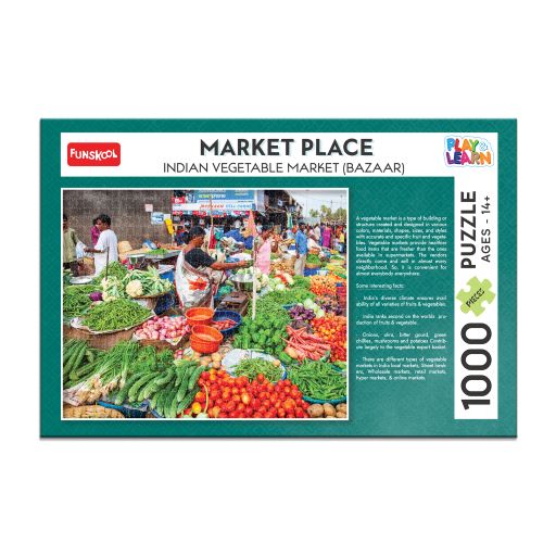 Funskool 1000 puzzle market place
