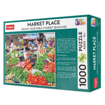 Funskool 1000 puzzle market place