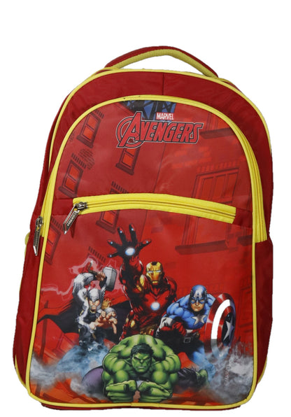 Priority Marvel School Bag, avengers, red and yellow 5th to 7th class