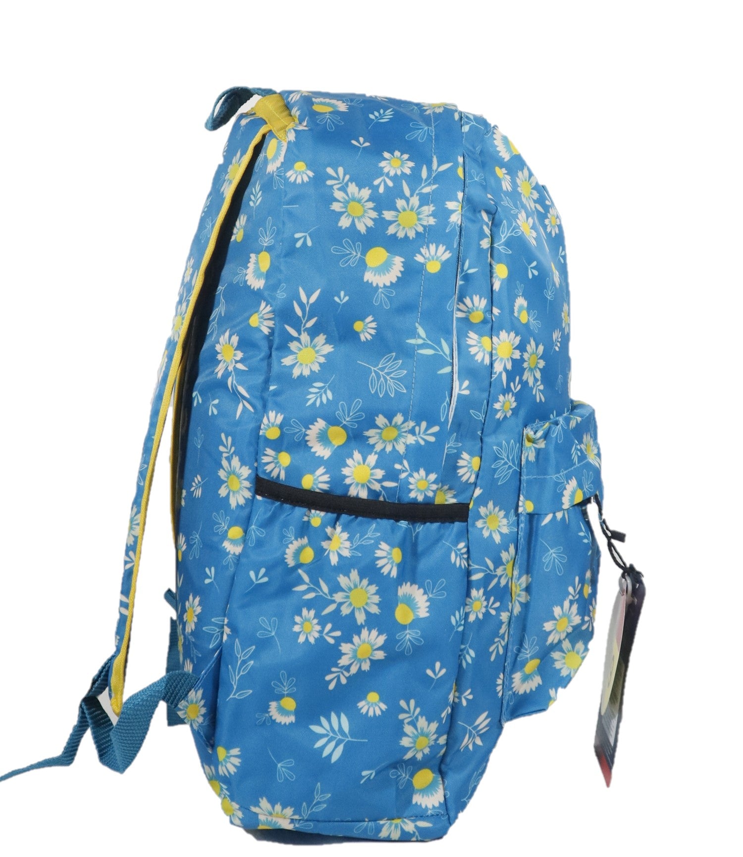 Priority  College Bag Blue with Flower Design