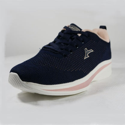 Shoes in Navy Blue and Peach color