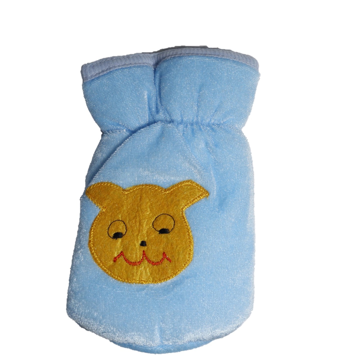 blue color baby feeding bottle cover