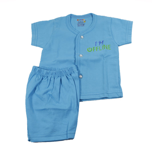 Blue color summer wear for babbies