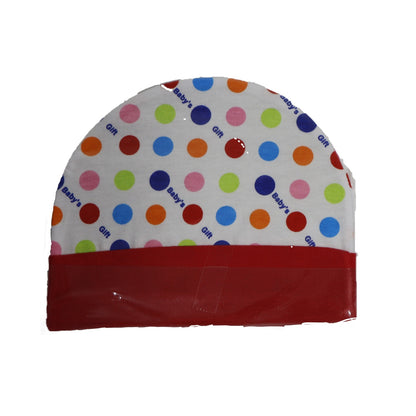 Baby cap with multicolor ds pattern 