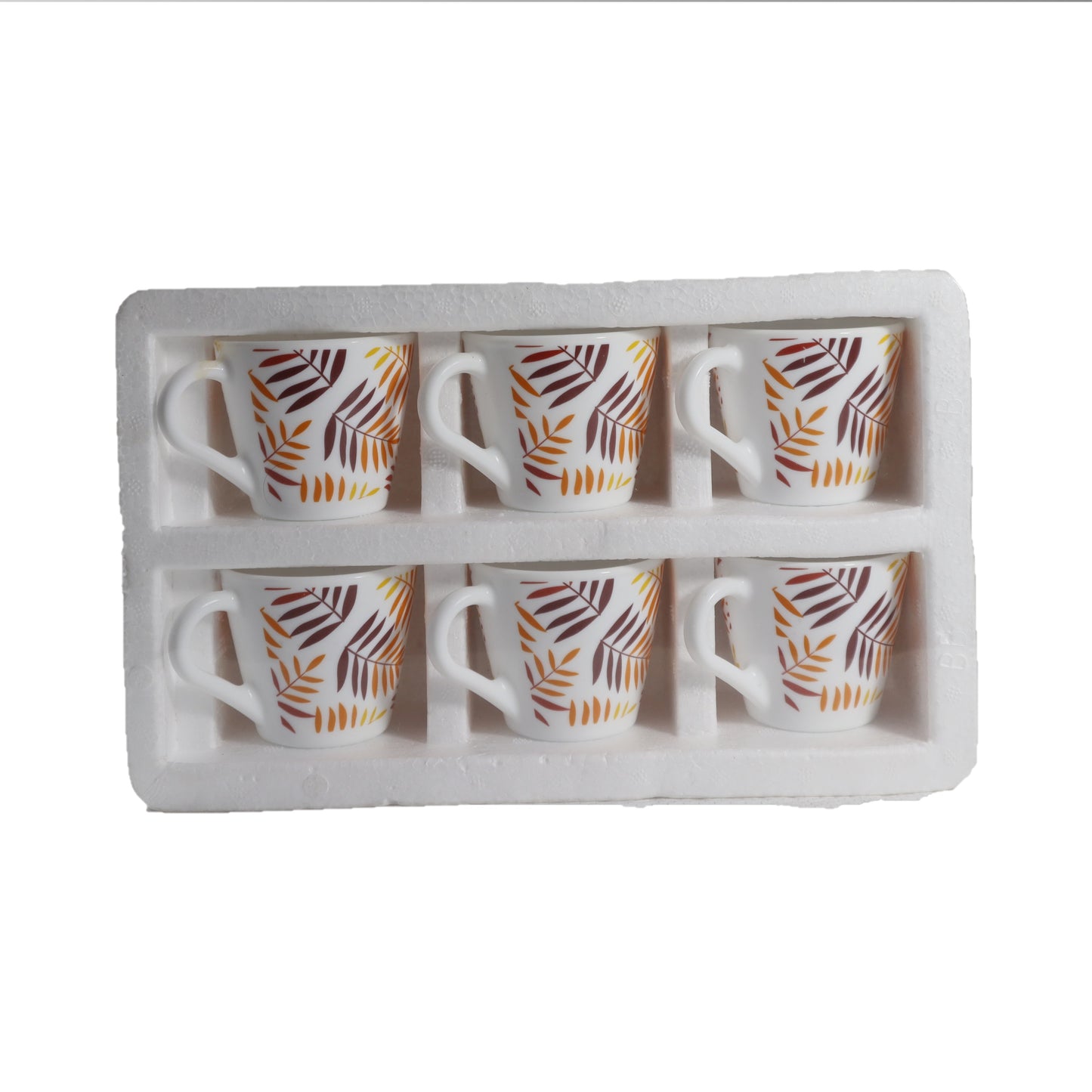 (ITN)Larah by Borosil Crysta  Set of 6 Tea/Coffee Mugs, 210 ml  SKU542111