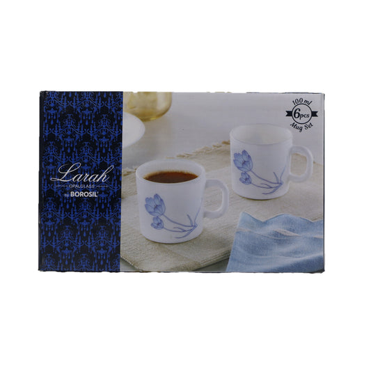  BOROSIL Diana Opal ware Tea Coffee Mug Set is a perfect addition to your daily routine Made with high quality opal ware these 180 ml 