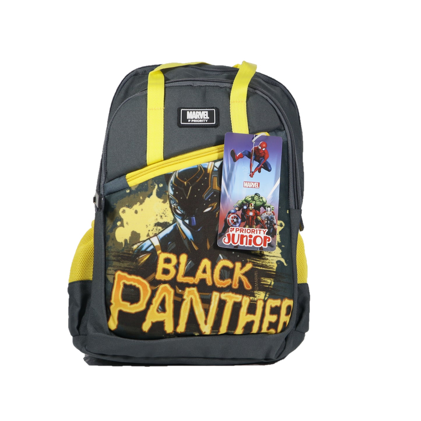 Priority Popins  Black Panther School Bag Nursery to LKG, UKG (Black)