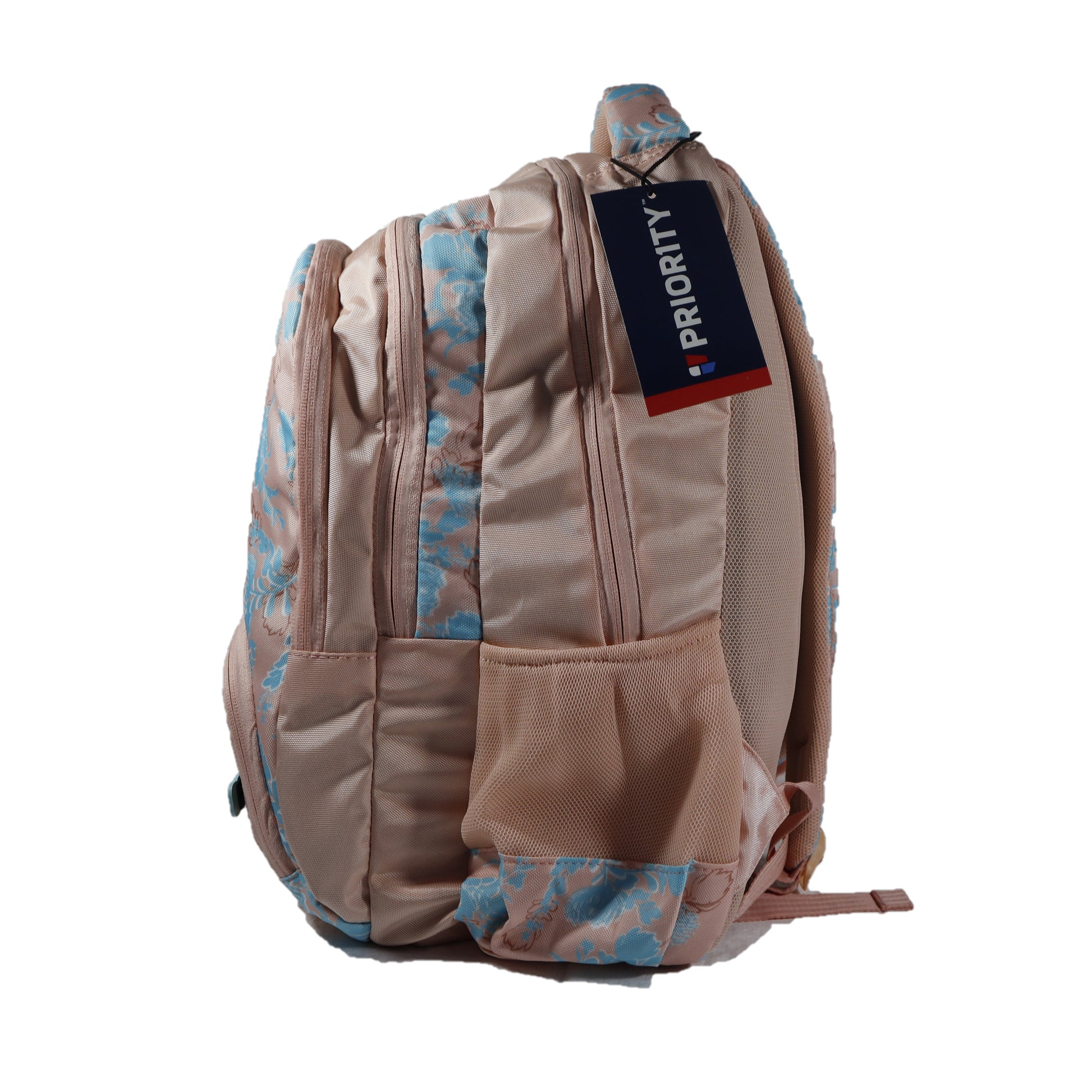 Priority Backpack, 100 % Fine Polyester Fabric, peach ,Number of Compartment : 3