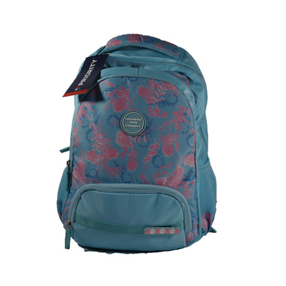 Priority Backpack, 100 % Fine Polyester Fabric, blue ,Number of Compartment : 3