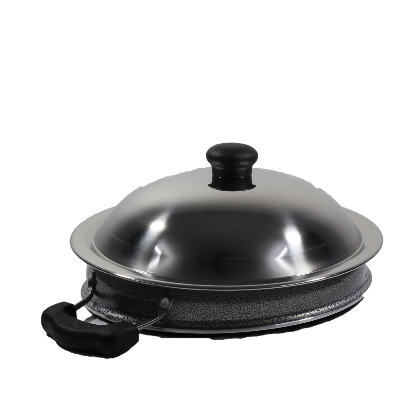 RAMA 3.5 Litre Deep Kadhai, Non Stick Kadai with Stainless Steel Lid SKU131221 (ITN)