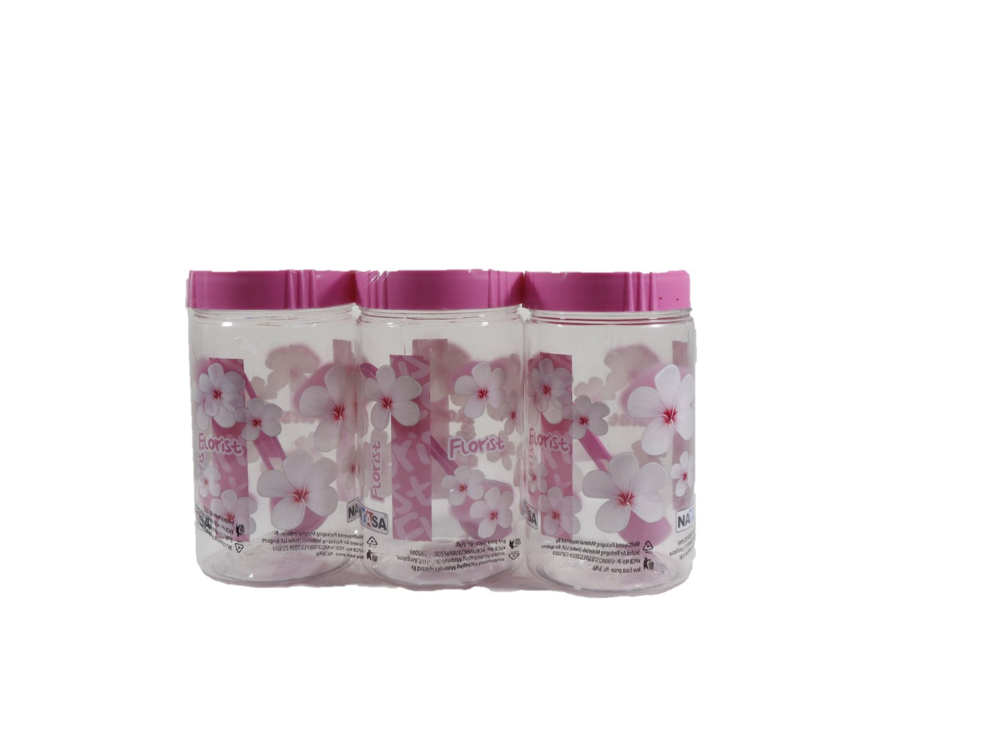 Nayasa Printed  Plastic jar  Set box