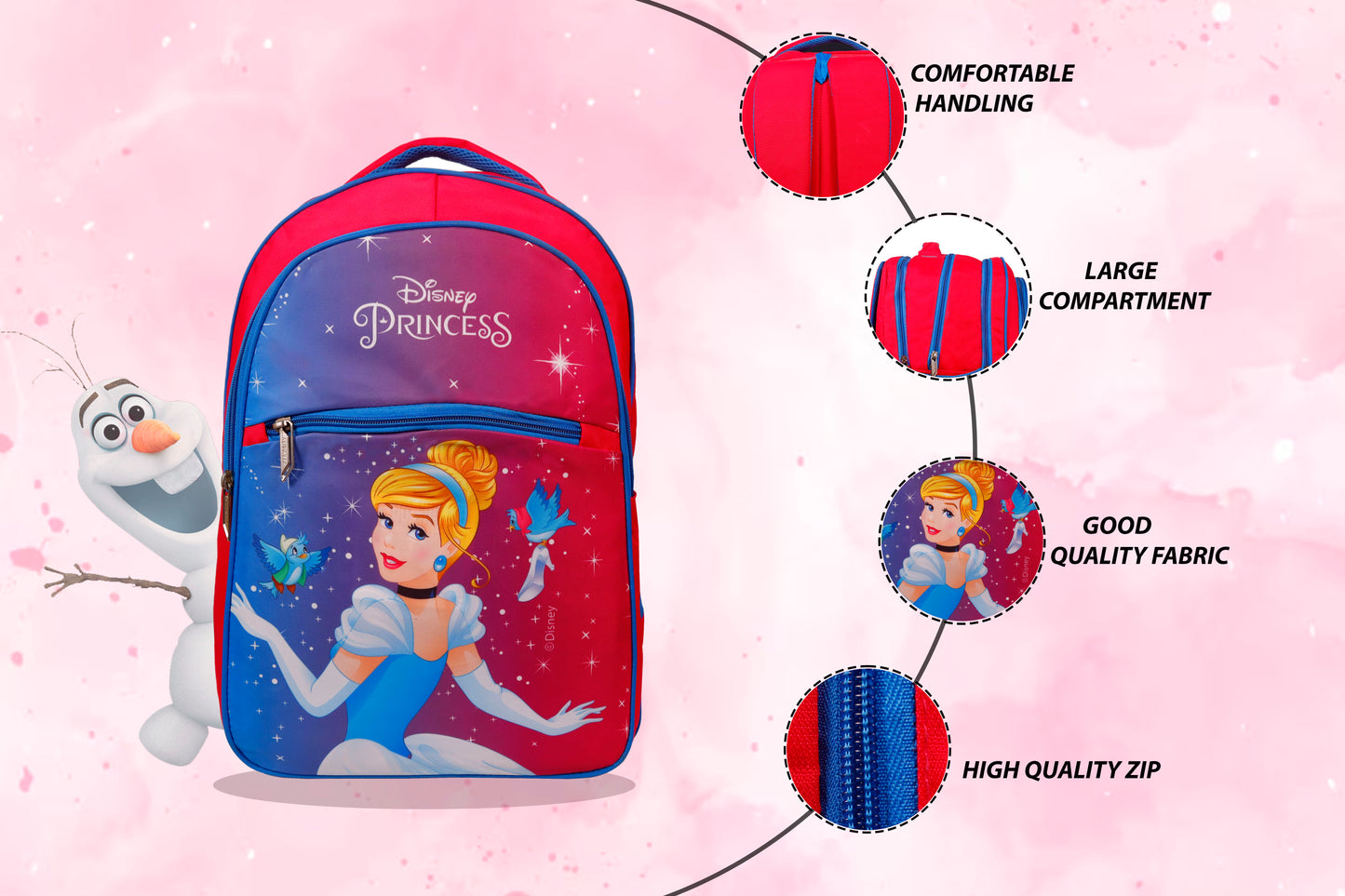 (ITN)Priority  Everest 001 3 to 5th Classes School Bag for Girls SKU7991285