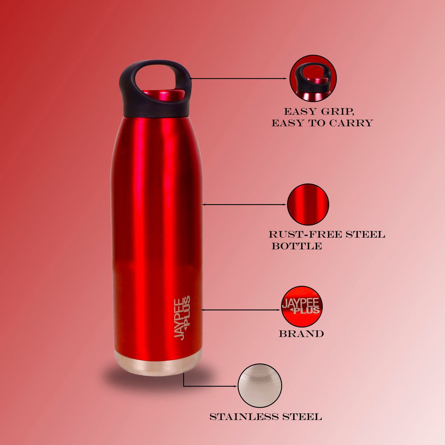 (ITN) Jaypee Plus Stailess Steel Water Bottle SKU2114541