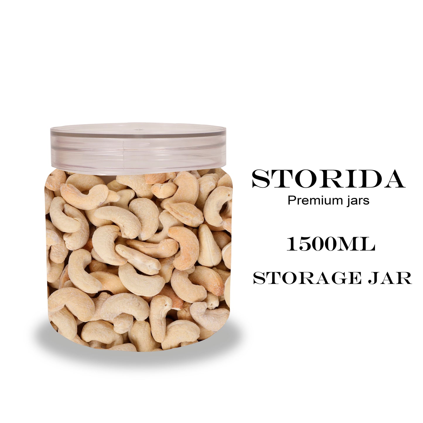 (ITN) Storida Smart Kitchen Storage Unbreakable Plastic Pet Jars 1500ml SKU210013