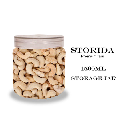 (ITN) Storida Smart Kitchen Storage Unbreakable Plastic Pet Jars 1500ml SKU210013