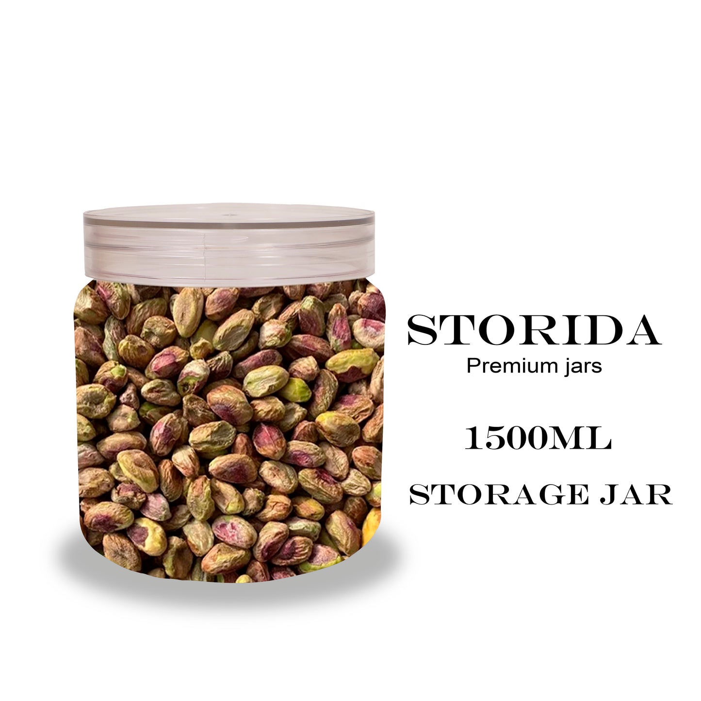 (ITN) Storida Smart Kitchen Storage Unbreakable Plastic Pet Jars 1500ml SKU210013