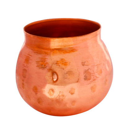 (ITN) Puja Copper Finish Decorative Bowl for Festivals 15 SKU0241