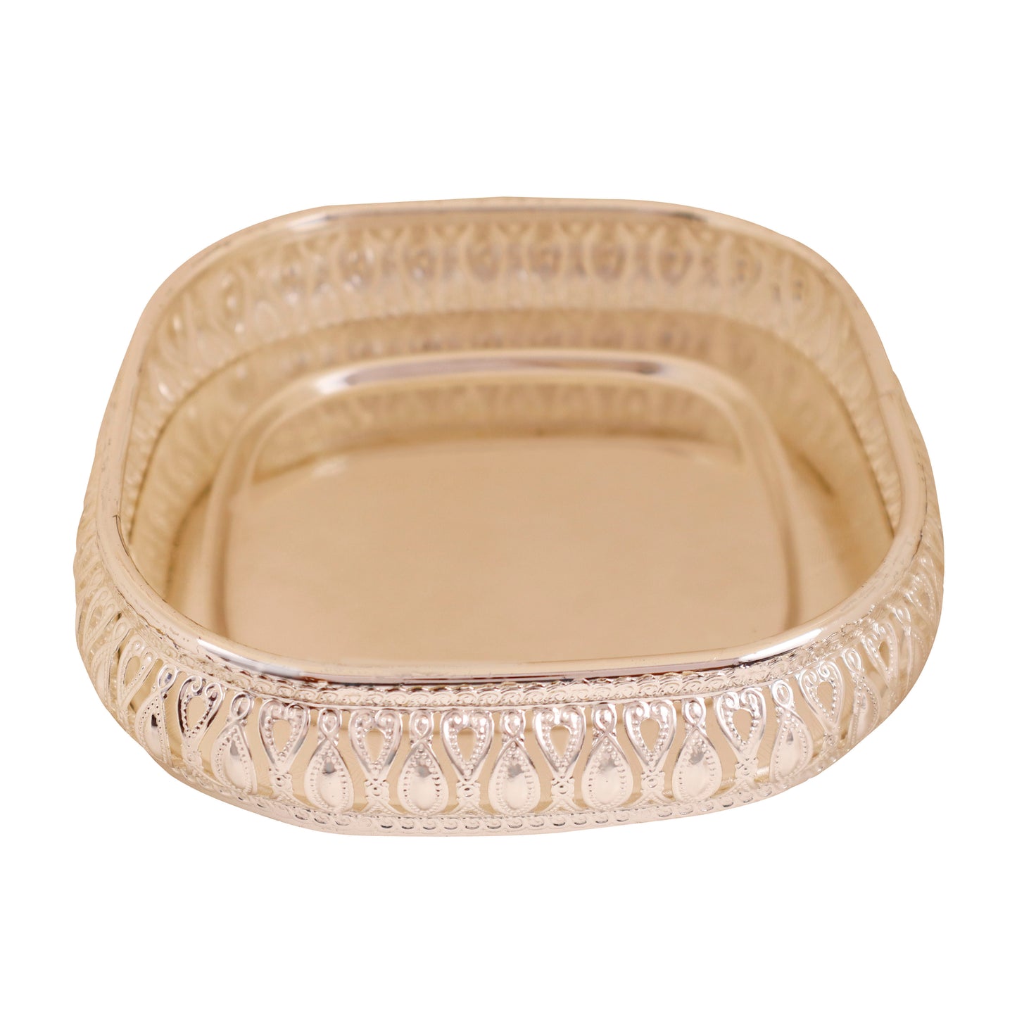 (ITN) Germen Silver Plated  Pooja Plate Gift 0619 SKU0033