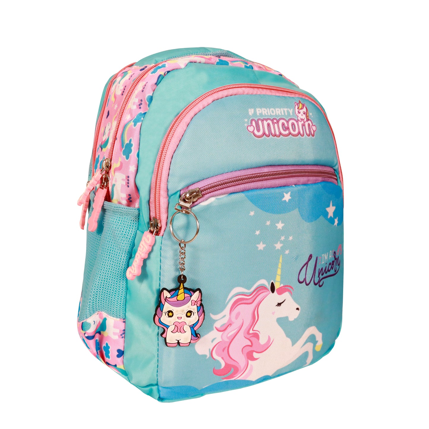 (ITN )Priority Unicorn Pixel Series School Bag with Free Keychain SKU141228