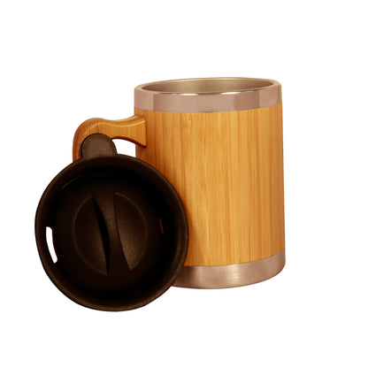 (ITN) Wooden Coffee Mug Multipurpose Serving SKU565102