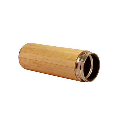 (ITN) Eco-Friendly Bamboo Water Bottle, Stainless Steel Flask Water Bottle SKU56850