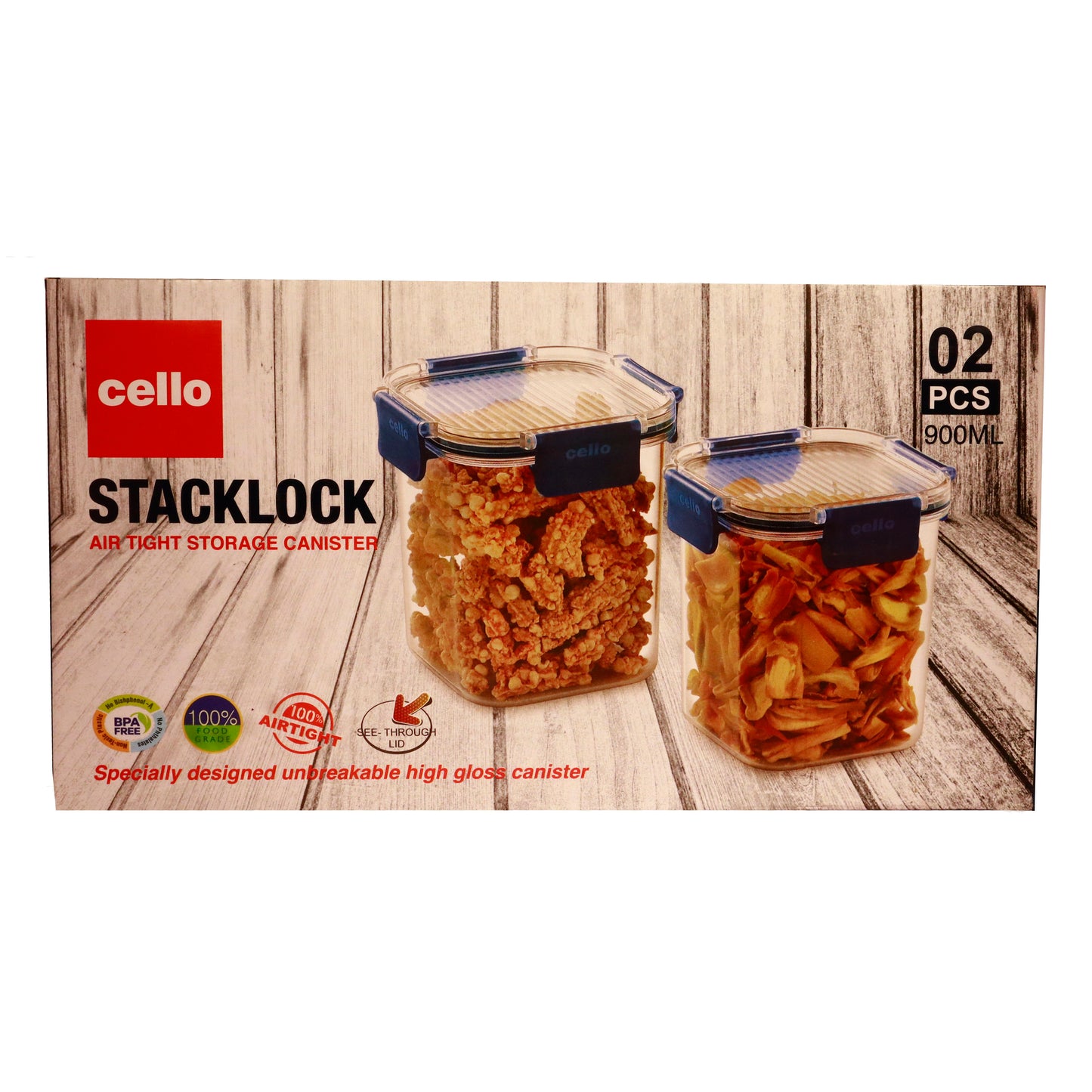 (ITN) Cello Stacklock Air Tight Storage Container SKU545012