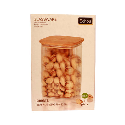 Glass Container With lid 1200ml SKU263324