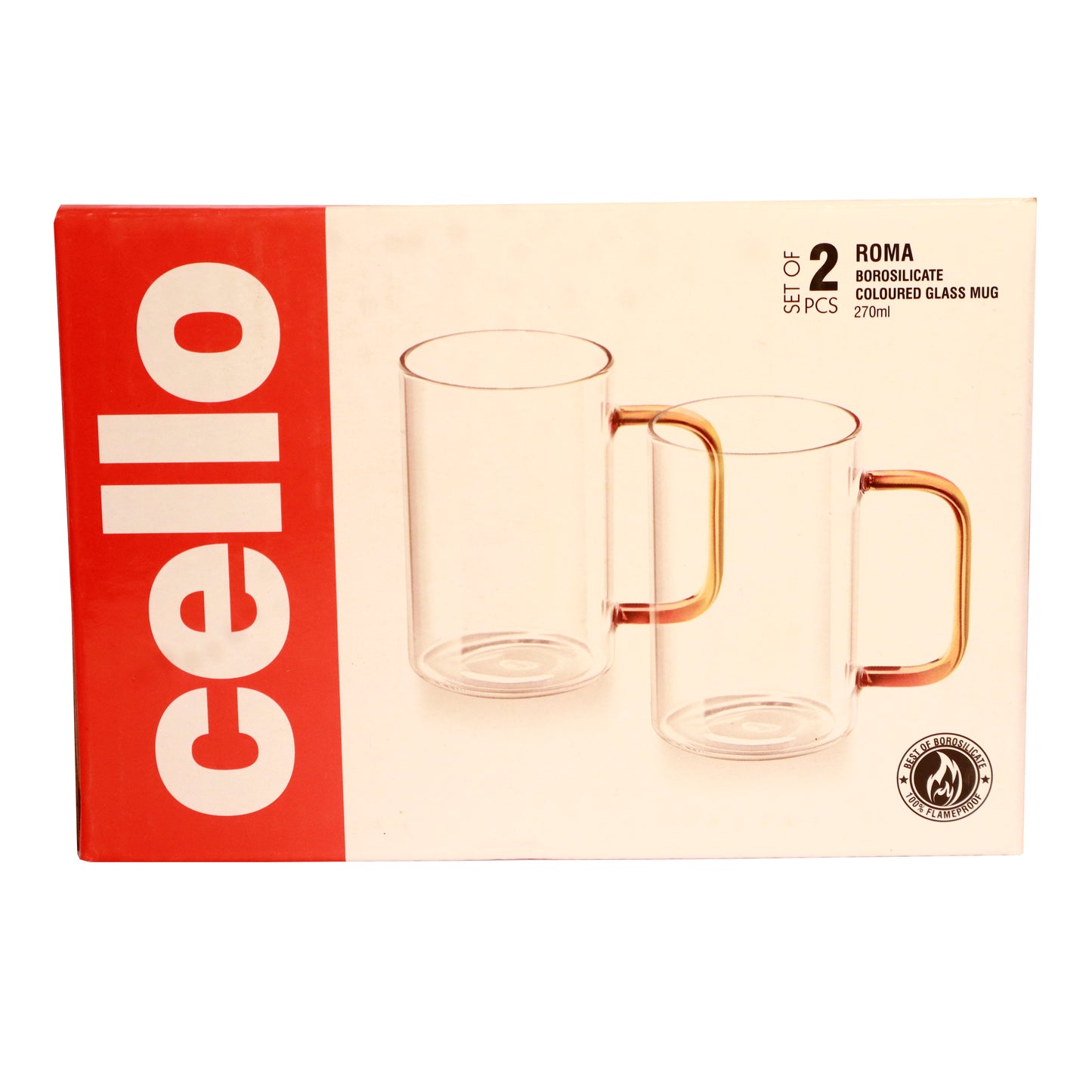 (ITN) Cello Glass Mug Set of 2pcs SKU45450