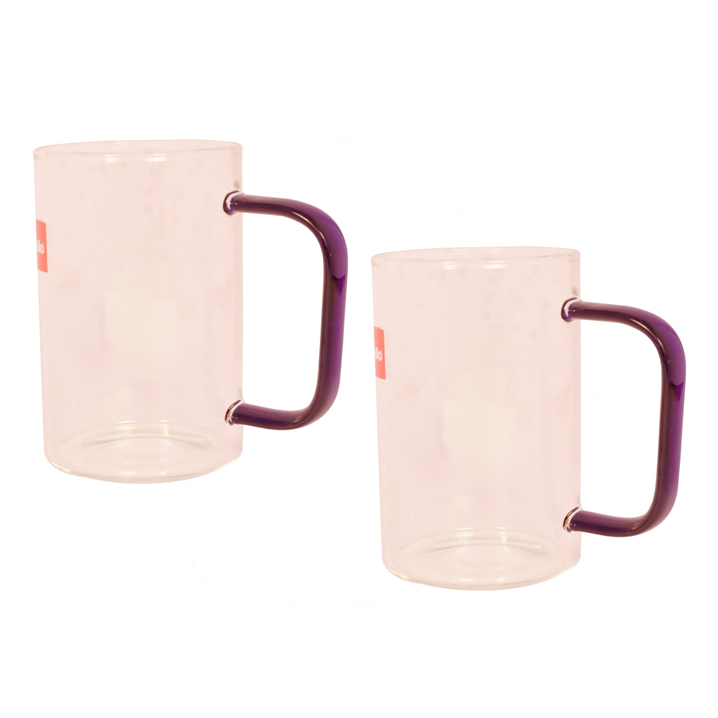 (ITN) Cello Glass Mug Set of 2pcs SKU45450