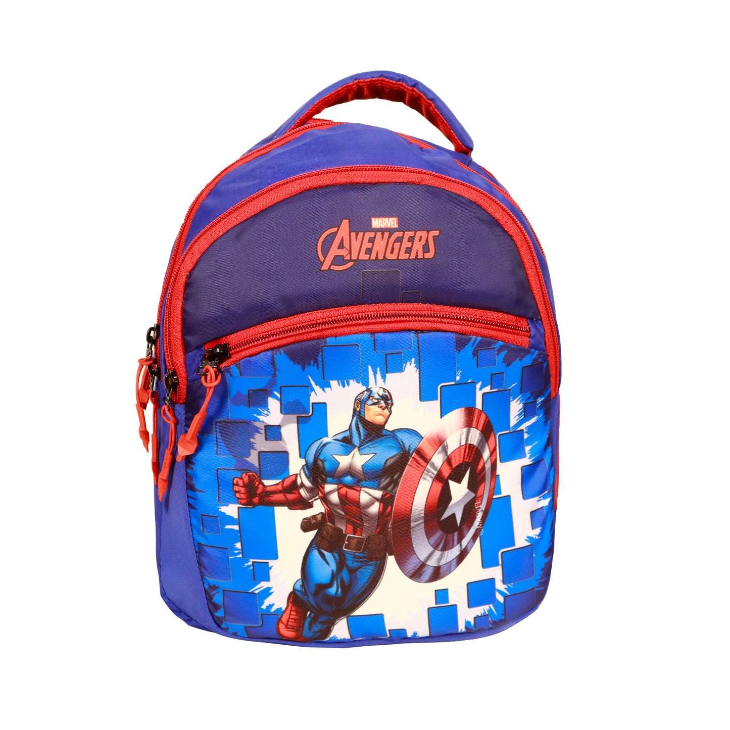 (ITN) Priority Glow Marvel Blue Avengers School Backpack SKU141214