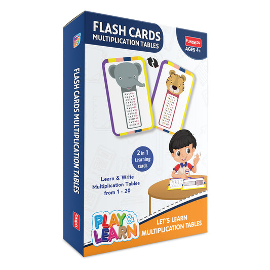 Funskool flash cards multiplication tables for kids
