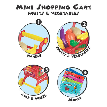  Mickey Mouse Mini Shopping Cart For Kids